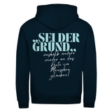 Herren Zipper Hoodie "Sei der Grund warum..." 2