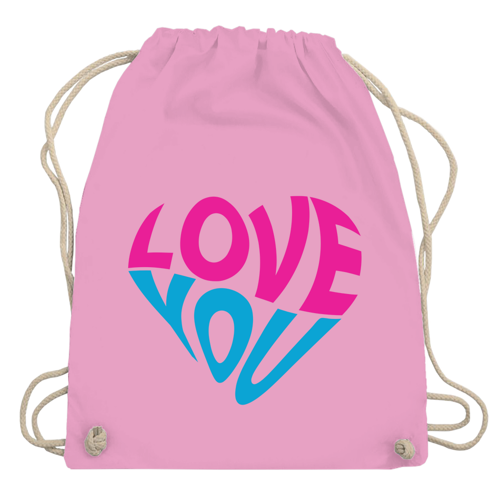 Turnbeutel "Love you"