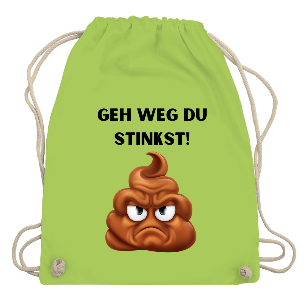 Turnbeutel "Geh weg du stinkst"