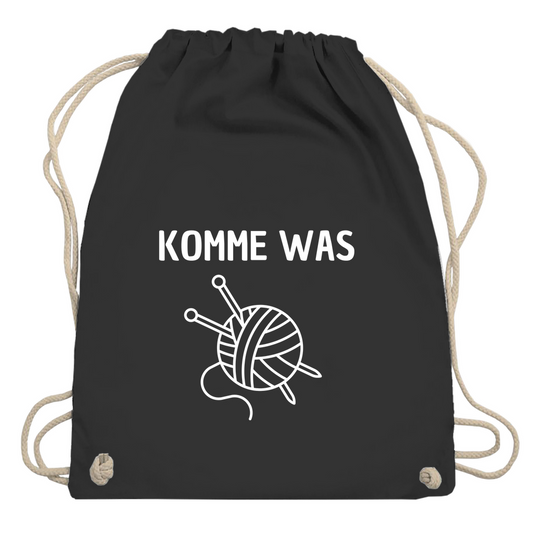Turnbeutel "Komme was Wolle"