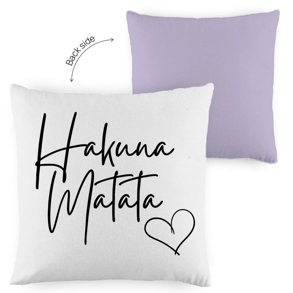 Kopfkissen zweifarbig "Hakuna Matata" - Grafikmagie