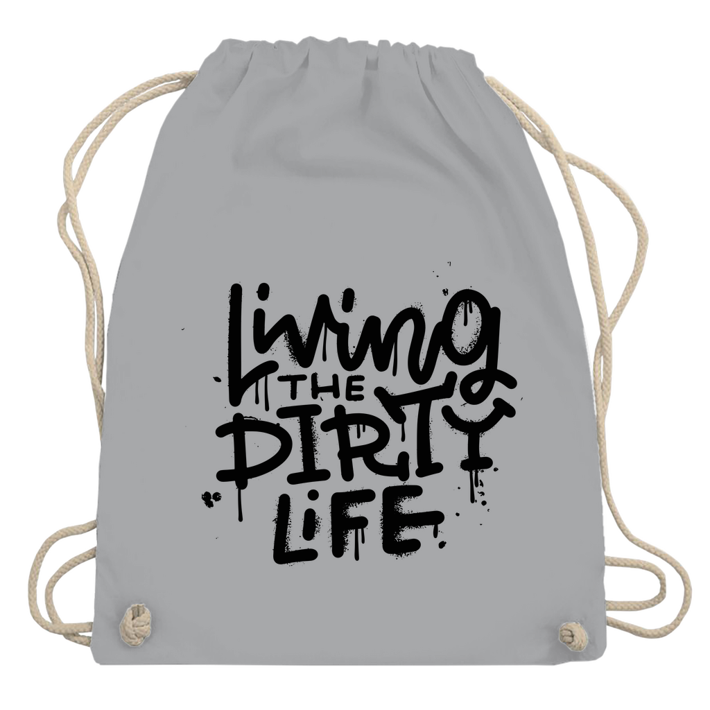 Turnbeutel "Living the dity life"