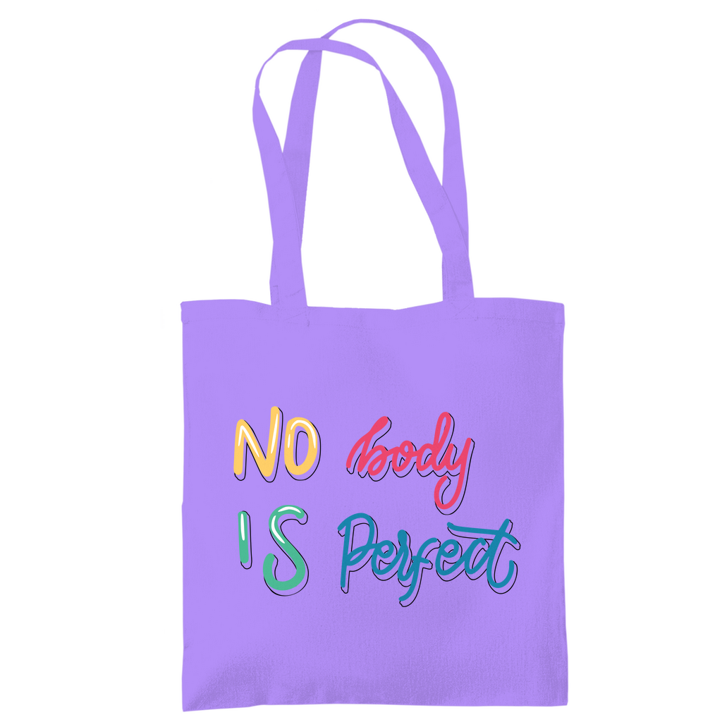 Tragetasche "No body is perfekt"