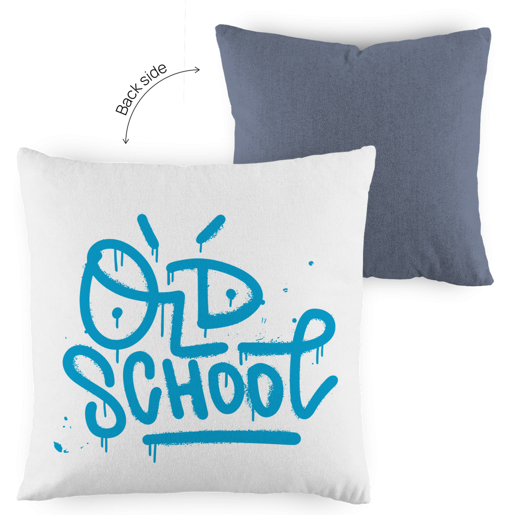 Kopfkissen zweifarbig "Old School" - Grafikmagie