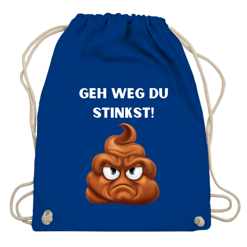Turnbeutel "Geh weg du stinkst"