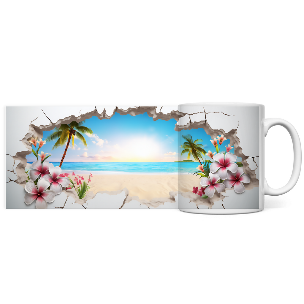 Panorama Tasse "Tropical" - Grafikmagie