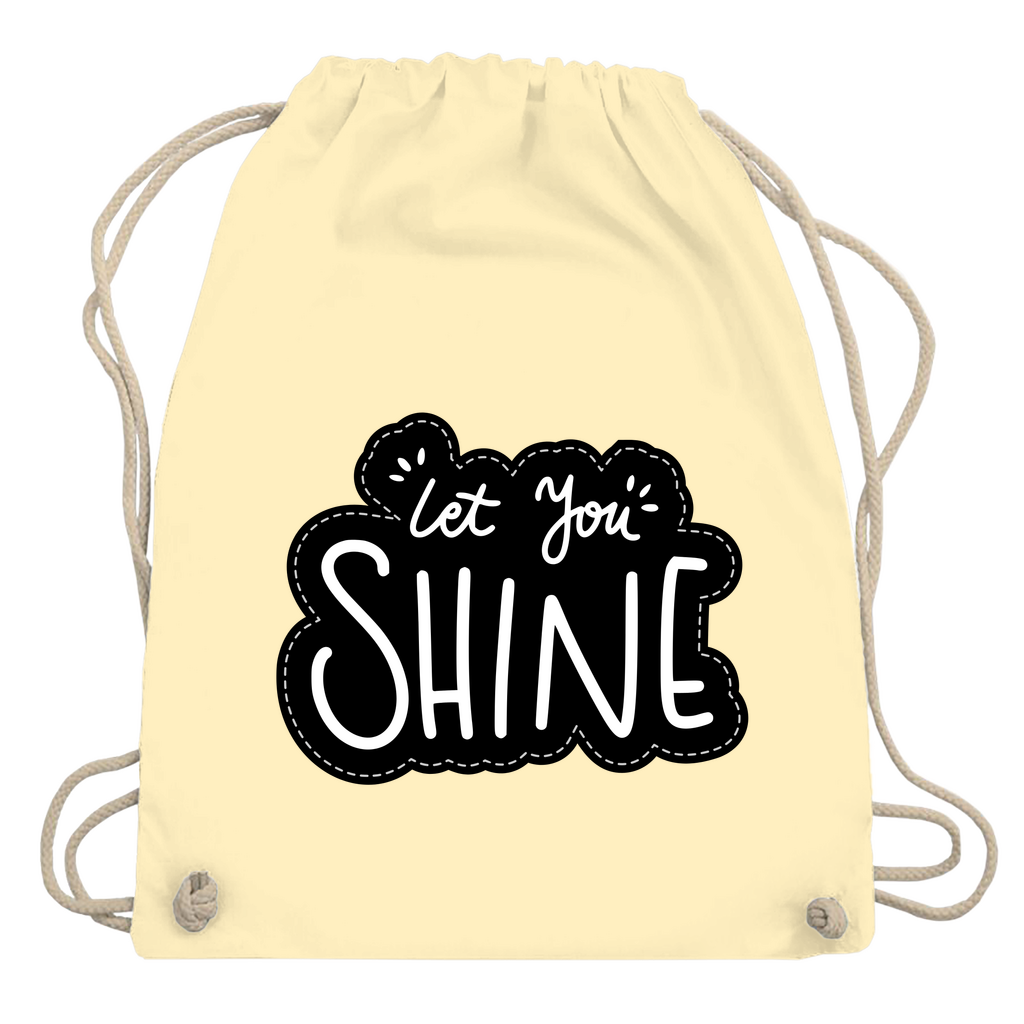 Turnbeutel "Let you shine"