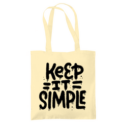Tragetasche "Keep it Simple" - Grafikmagie