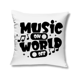Kopfkissen "Music on World Off" - Grafikmagie