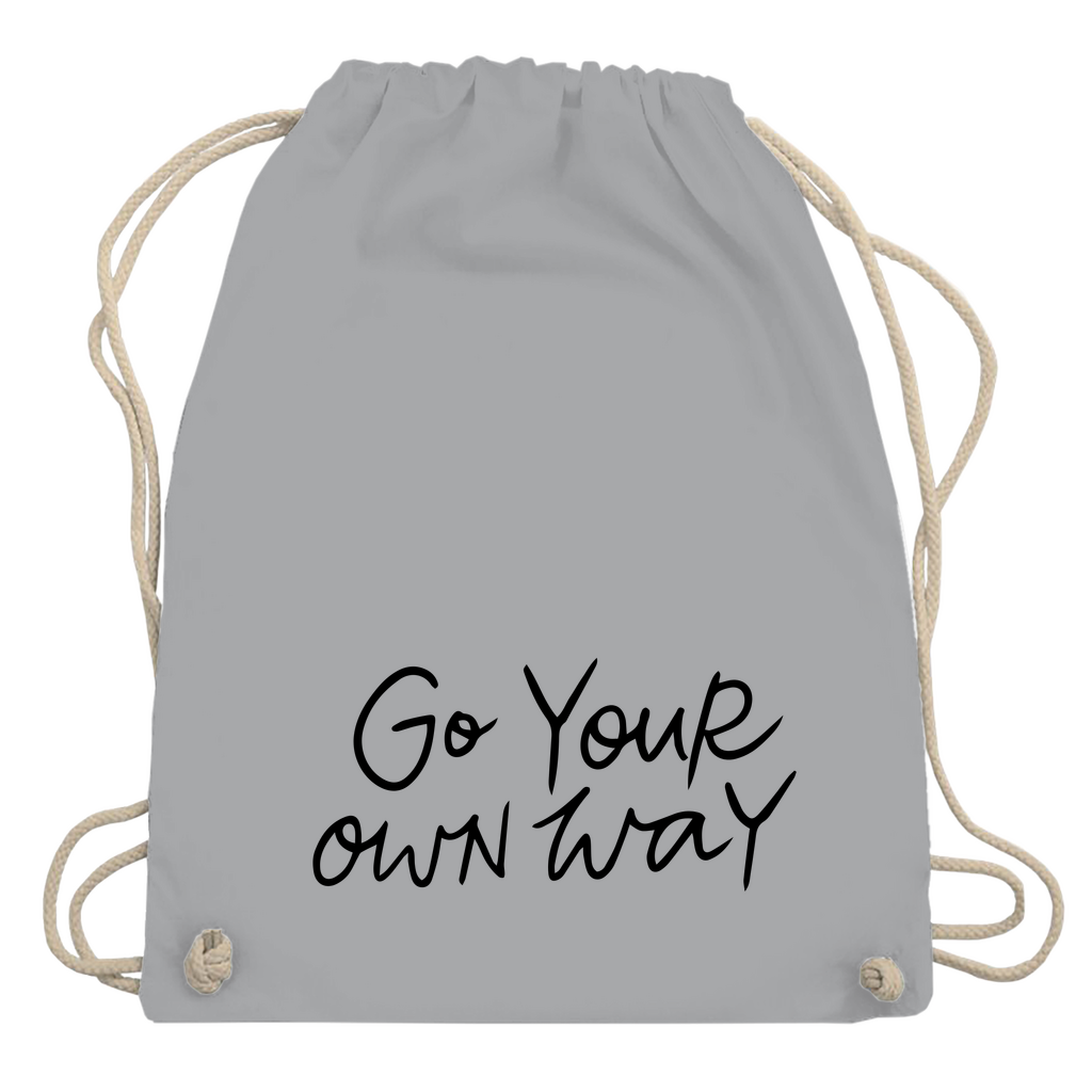 Turnbeutel "Go your own way"