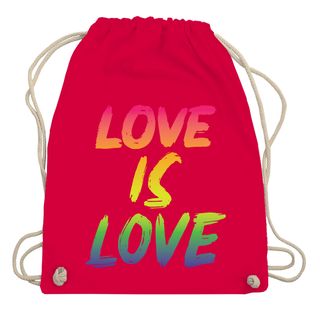 Turnbeutel "Love is Love"