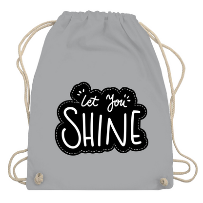 Turnbeutel "Let you shine"