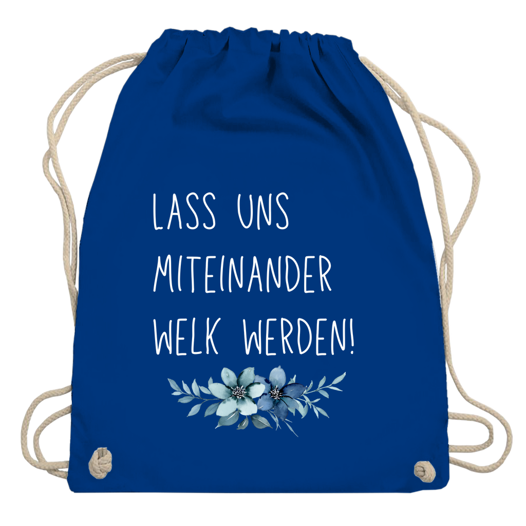 Turnbeutel "lass uns miteinander Welk werden"