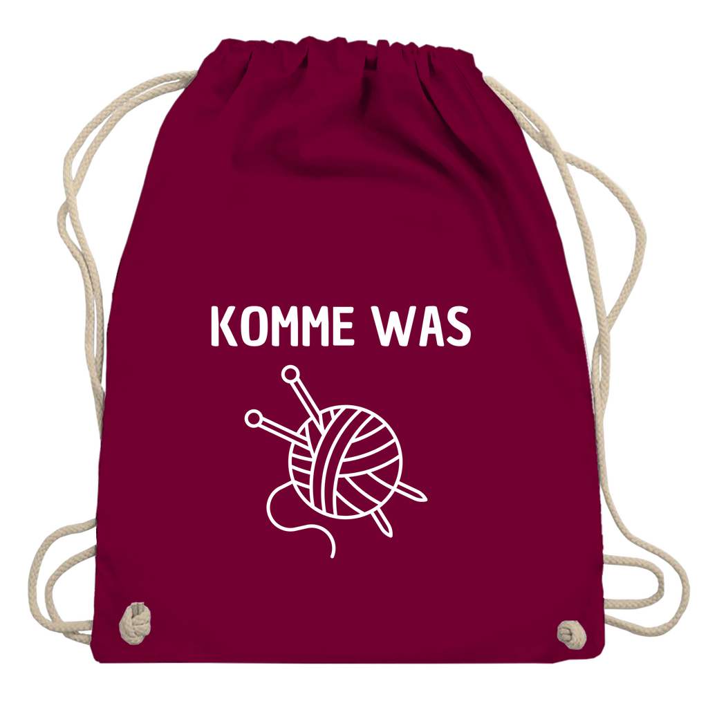 Turnbeutel "Komme was Wolle"