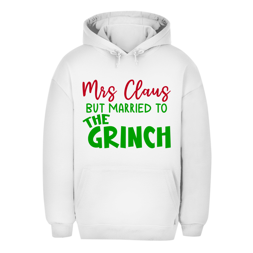 Unisex Oversize Hoodie ""Mrs Clause but Married to the Grinch""