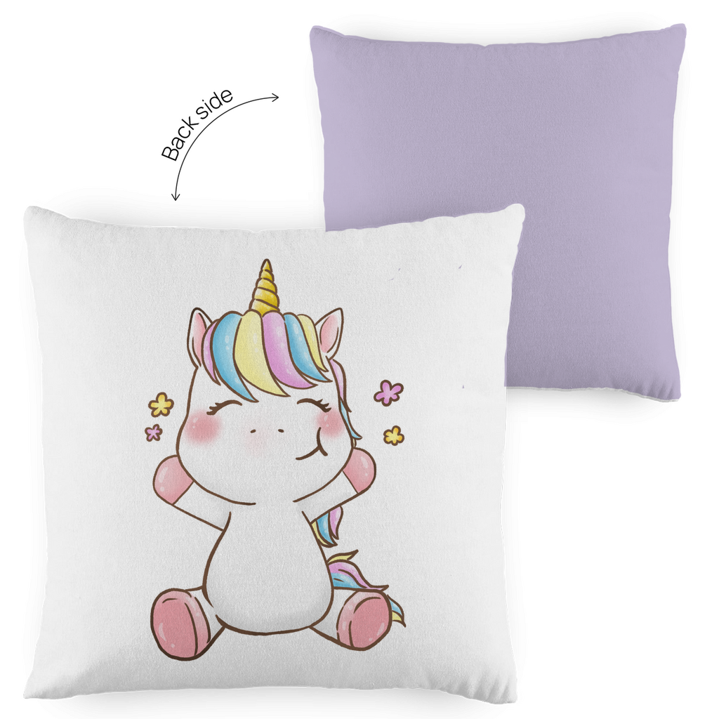 Kopfkissen zweifarbig "Einhorn" - Grafikmagie