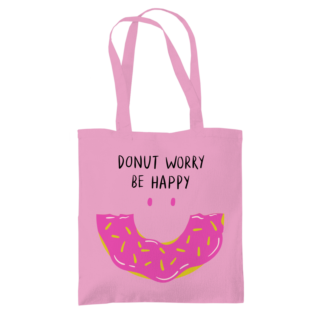 Tragetasche "Donut worry be happy" - Grafikmagie