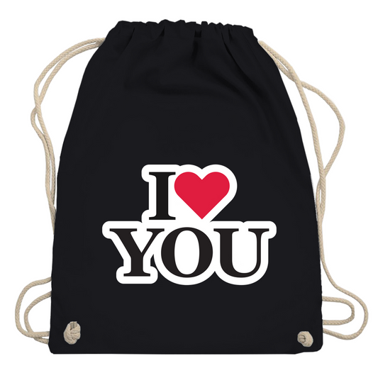 Turnbeutel "I love you"