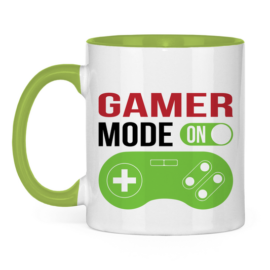 Tasse zweifarbig "Gamer" - Grafikmagie