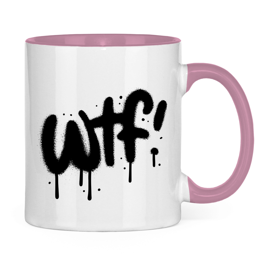 Tasse zweifarbig "WTF" - Grafikmagie