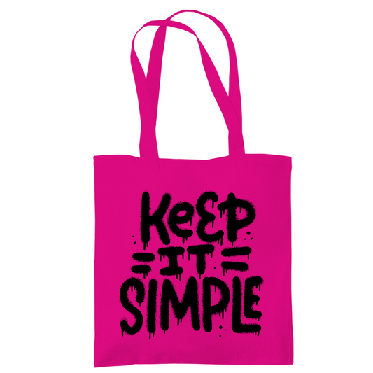 Tragetasche "Keep it Simple" - Grafikmagie