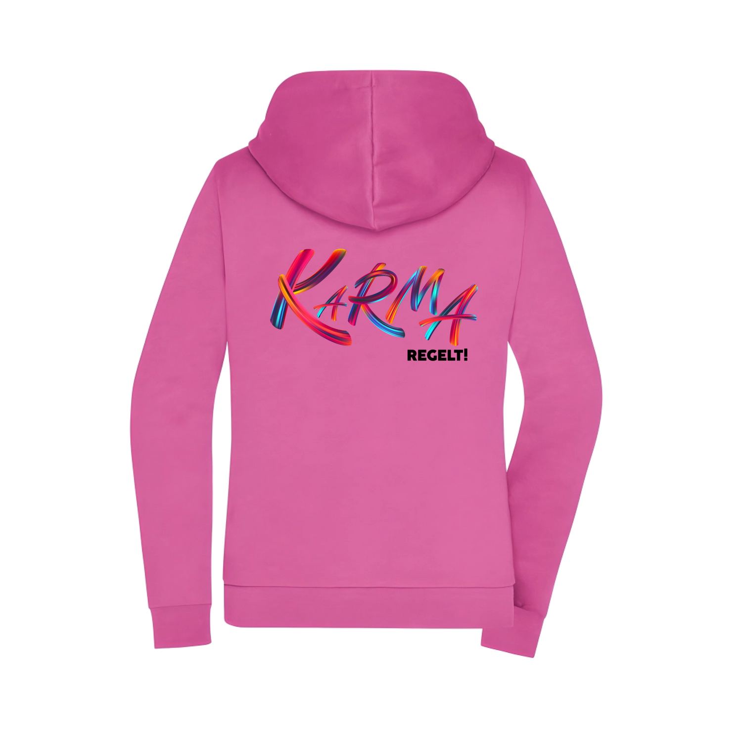 Karma regelt Damen Zip-Hoodie