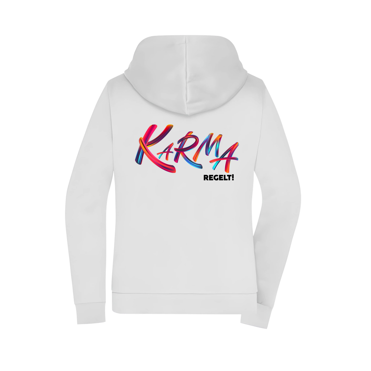 Karma regelt Damen Zip-Hoodie