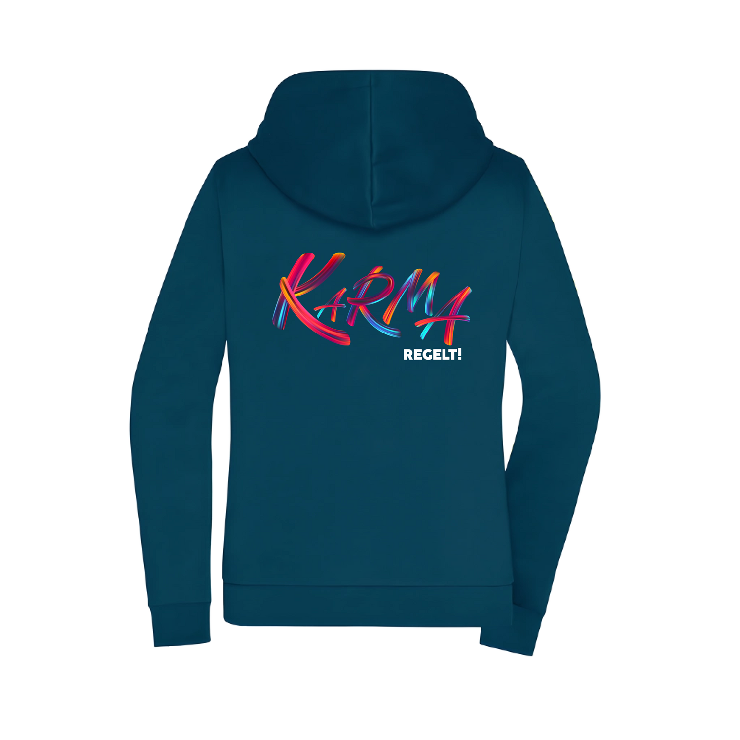 Karma regelt Damen Zip-Hoodie