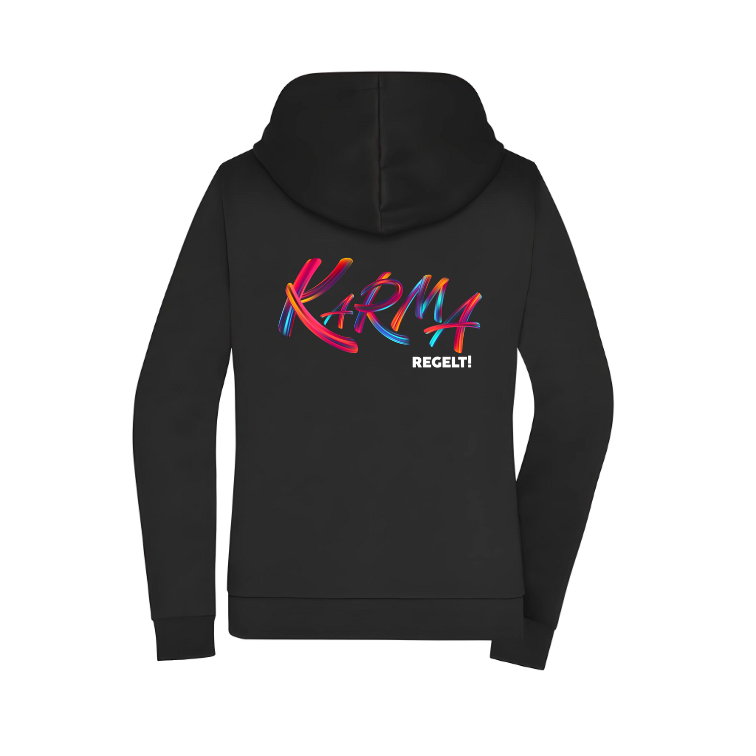 Karma regelt Damen Zip-Hoodie