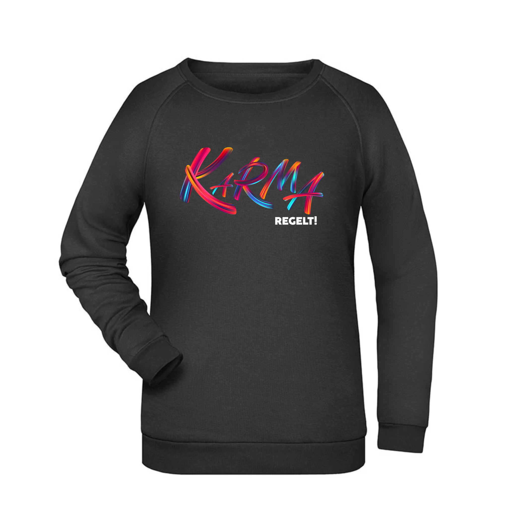 Karma regelt Damen Sweatshirt - Grafikmagie XS / Black