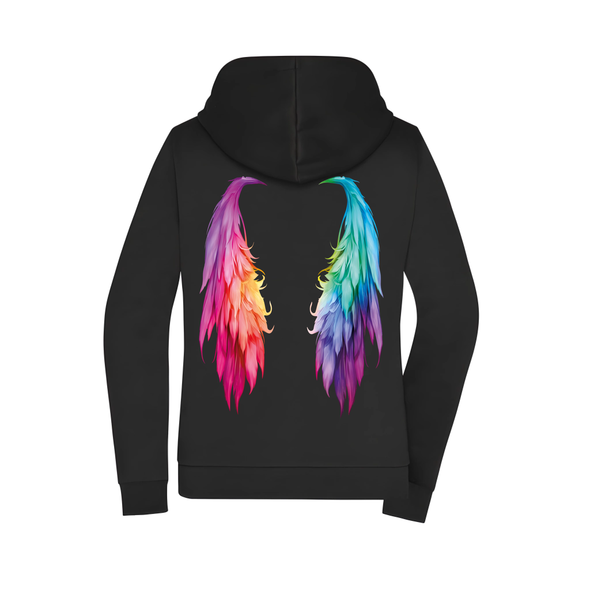 Flügel Damen Zipper - Grafikmagie XS / Black