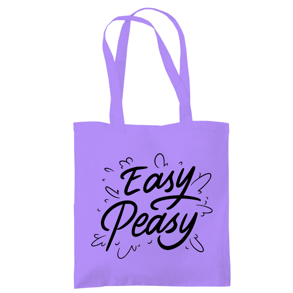 Tragetasche "Easy peasy" - Grafikmagie