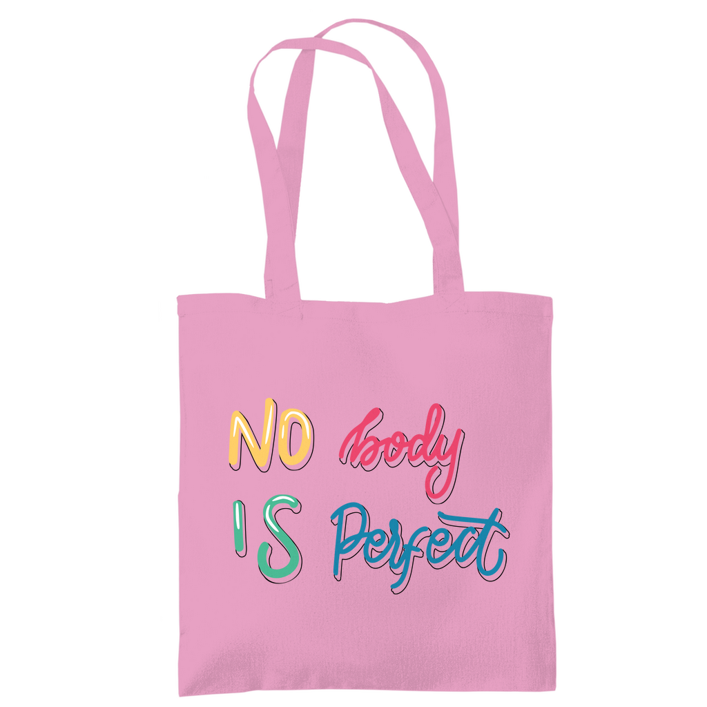 Tragetasche "No body is perfekt"