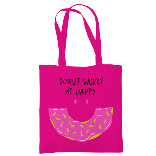 Tragetasche "Donut worry be happy" - Grafikmagie