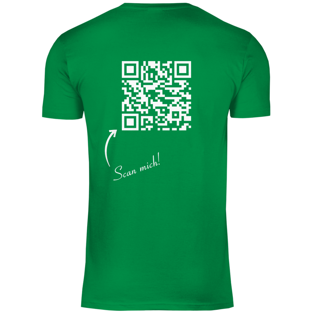 Herren T-Shirt QR Code Social-link