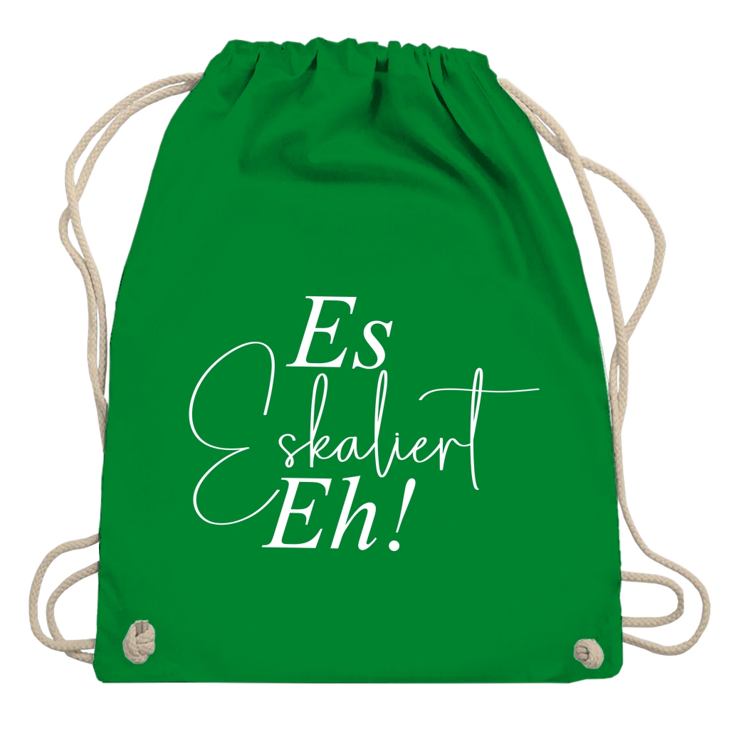 Turnbeutel "Es eskaliert eh"