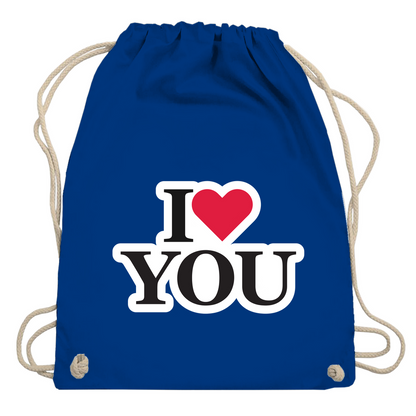 Turnbeutel "I love you"