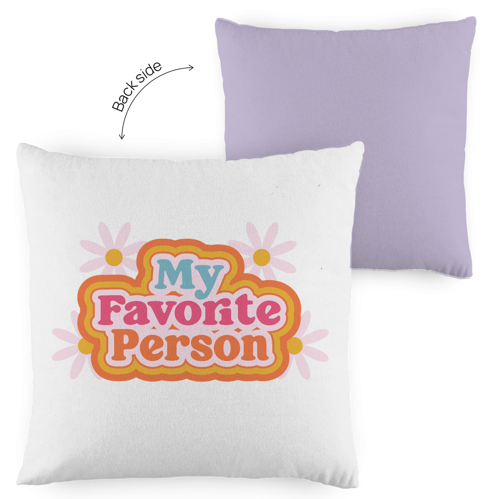 Kopfkissen zweifarbig "My favorite person" - Grafikmagie