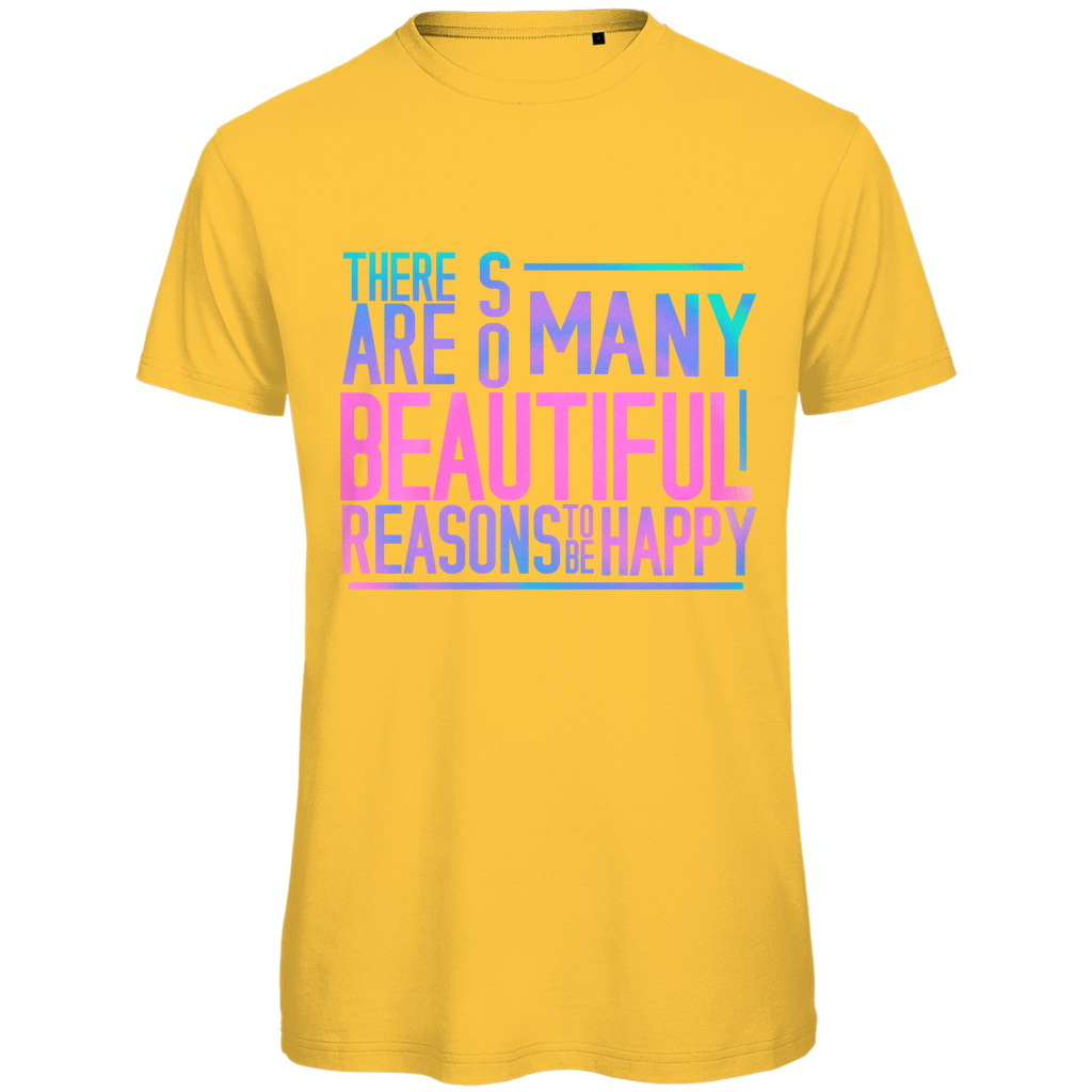 Herren T-Shirt "So many reasons to be happy" - Grafikmagie