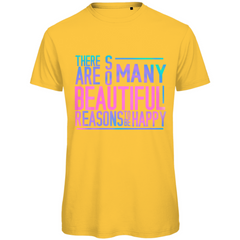 Herren T-Shirt "So many reasons to be happy" - Grafikmagie