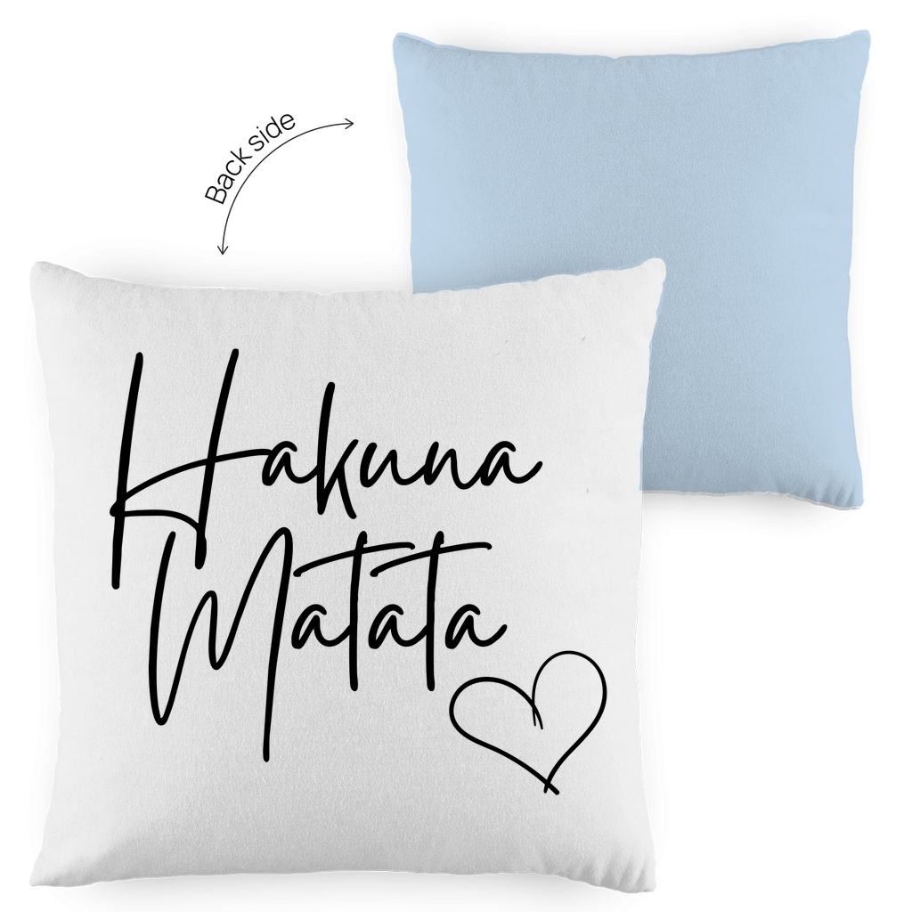 Kopfkissen zweifarbig "Hakuna Matata" - Grafikmagie