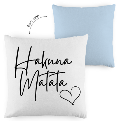 Kopfkissen zweifarbig "Hakuna Matata" - Grafikmagie