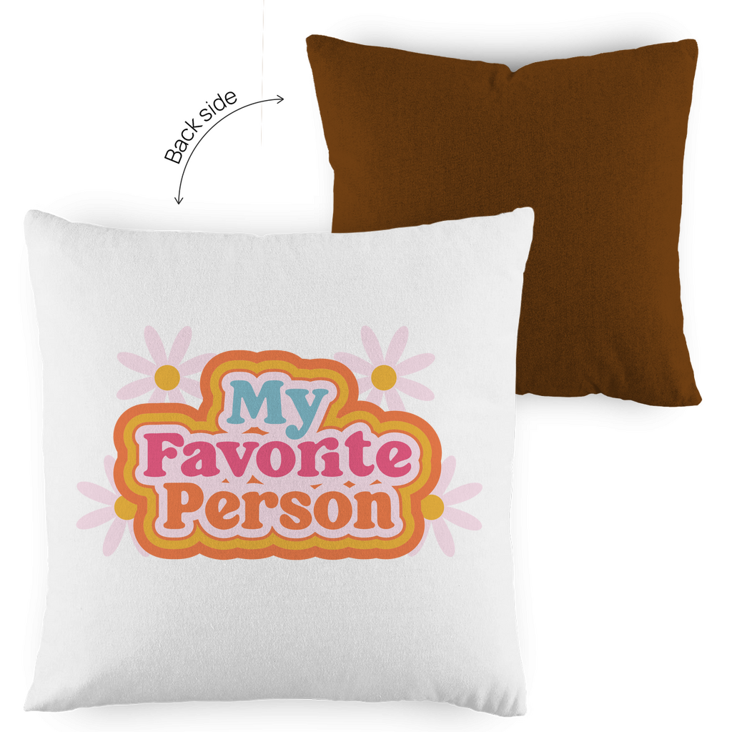 Kopfkissen zweifarbig "My favorite person" - Grafikmagie