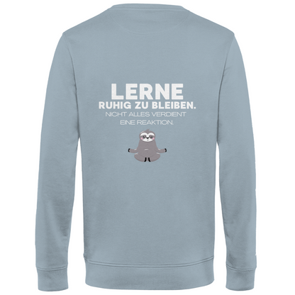 Herren Sweatshirt "Lerne ruhig zu bleiben" - Grafikmagie