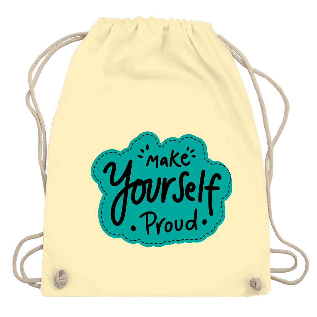 Turnbeutel "Make youself proud"