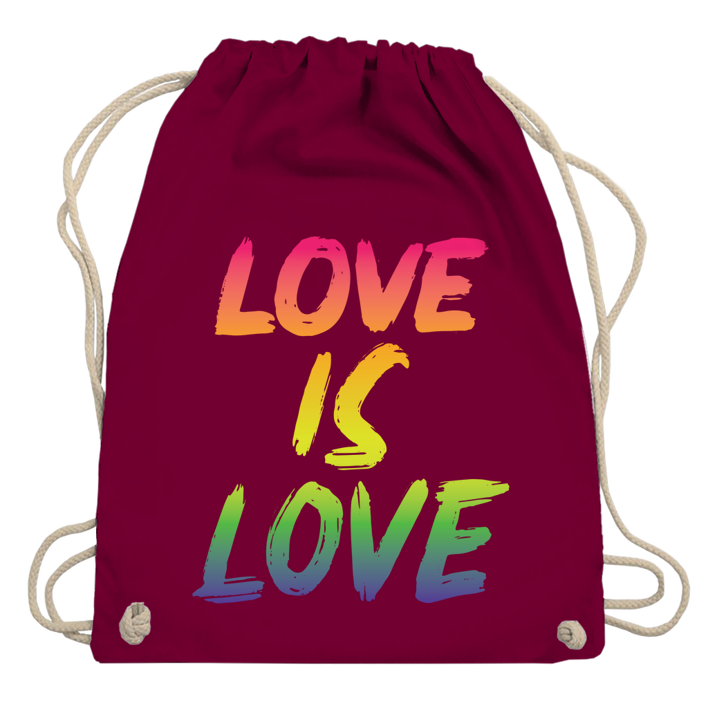 Turnbeutel "Love is Love"