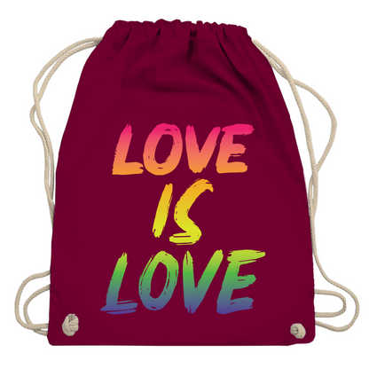 Turnbeutel "Love is Love"