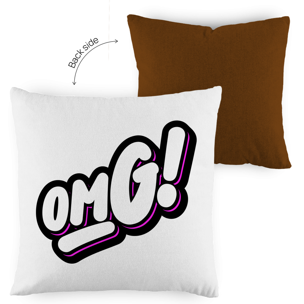 Kopfkissen zweifarbig "OMG" - Grafikmagie