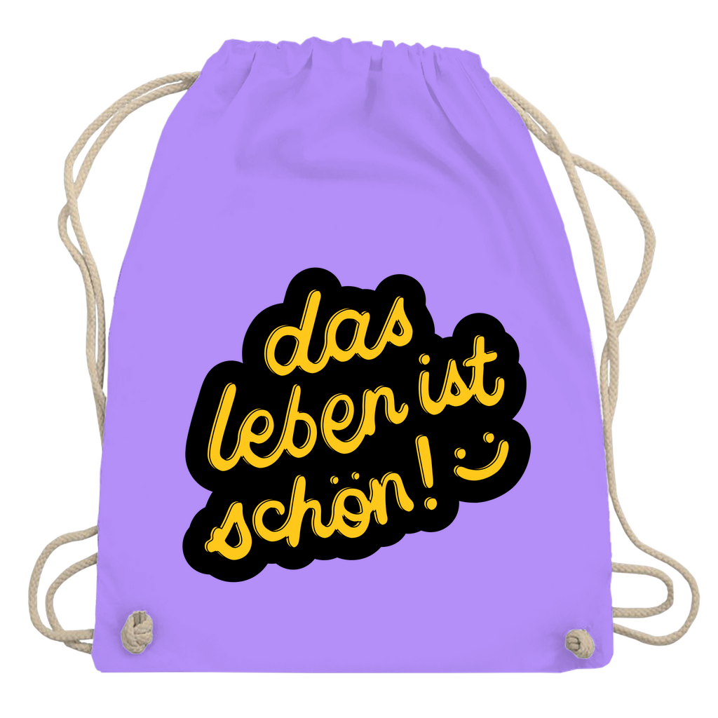 Turnbeutel "das Leben ist schön"