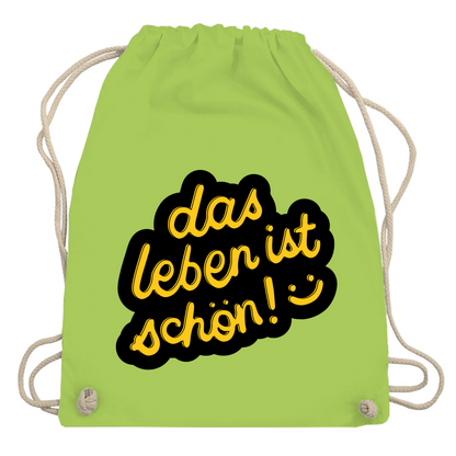 Turnbeutel "das Leben ist schön"